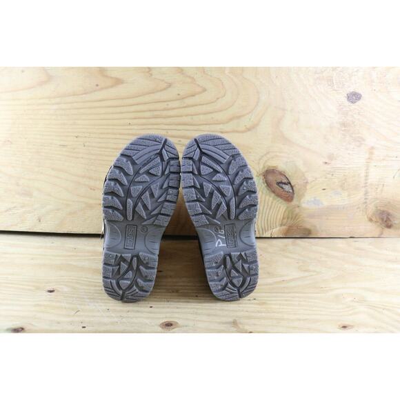 New Totes Snow Boots Kids Sz 3M Girl Gray Pink Thinsulate Faux Fur Lined - Picture 9 of 11